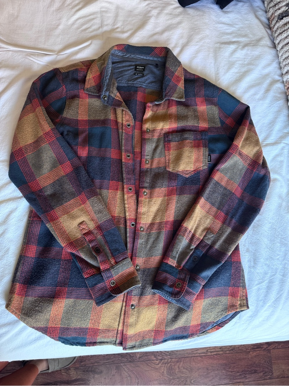 Prana Plaid Flannel Shirt